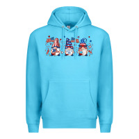 Ocean Blue 4th of july gnomes libbey glass Premium Hoodie - RanaPortraitStore