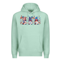Seafoam 4th of july gnomes libbey glass Premium Hoodie - RanaPortraitStore