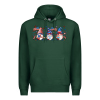 Sports Green 4th of july gnomes libbey glass Premium Hoodie - RanaPortraitStore