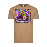 Vintage Coffee Mardi Gras gnome on the truck Vintage Tee - NancyCooperArtShop