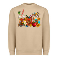 Mushroom Teacher Coffee Cups Heavyweight Sweatshirt - FaDigitalArtStudio