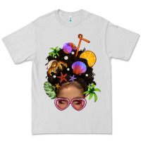 Dove Grey Beach Hair Afro Messy Bun Bbs Premium Tee - BundleAndBundleShop