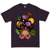 Plum Beach Hair Afro Messy Bun Bbs Premium Tee - BundleAndBundleShop