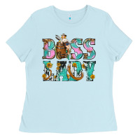 Baby Blue Boss Lady Ladies Tee - BundleAndBundleShop