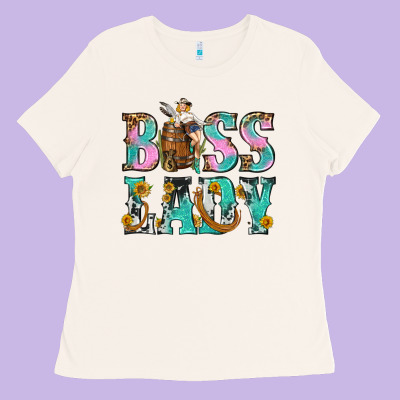 Boss Lady Ladies Tee Designed By Bundleandbundleshop