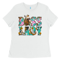 White Boss Lady Ladies Tee - BundleAndBundleShop