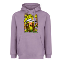 Lavender softball gnome Heavyweight Hoodie - SublimationCraftShop