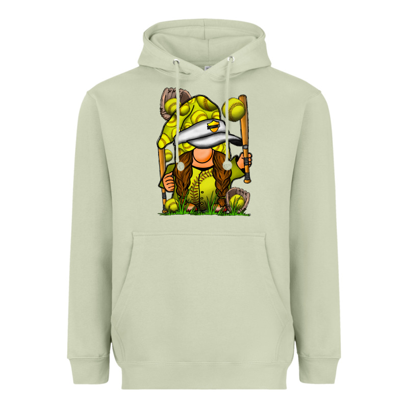 Softball Gnome Heavyweight Hoodie by SublimationCraftShop | Teevron