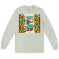Matcha nana sunflowers and turquoise gemstones Long Sleeve Tee - TumblerDesignByShophia