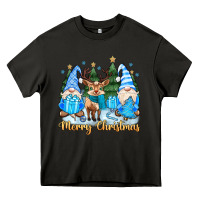 Asphalt merry christmas gnome Heavy Core Tee - MaliasSmallBusiness