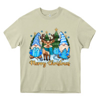 Mossy merry christmas gnome Heavy Core Tee - MaliasSmallBusiness