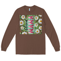 Chestnut Blessed mama with daisy and leopard Long Sleeve Tee - RanaPortraitStore