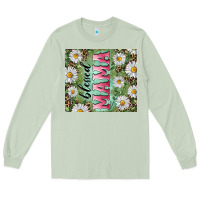 Matcha Blessed mama with daisy and leopard Long Sleeve Tee - RanaPortraitStore
