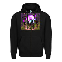 Black witch hand tumbler Zipper Hoodie - BundleAndBundleShop