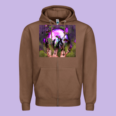 Witch Hand Tumbler Zipper Hoodie Designed By Bundleandbundleshop