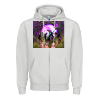 Dove Grey witch hand tumbler Zipper Hoodie - BundleAndBundleShop