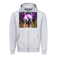 Heather Grey witch hand tumbler Zipper Hoodie - BundleAndBundleShop