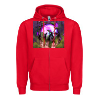 Red witch hand tumbler Zipper Hoodie - BundleAndBundleShop