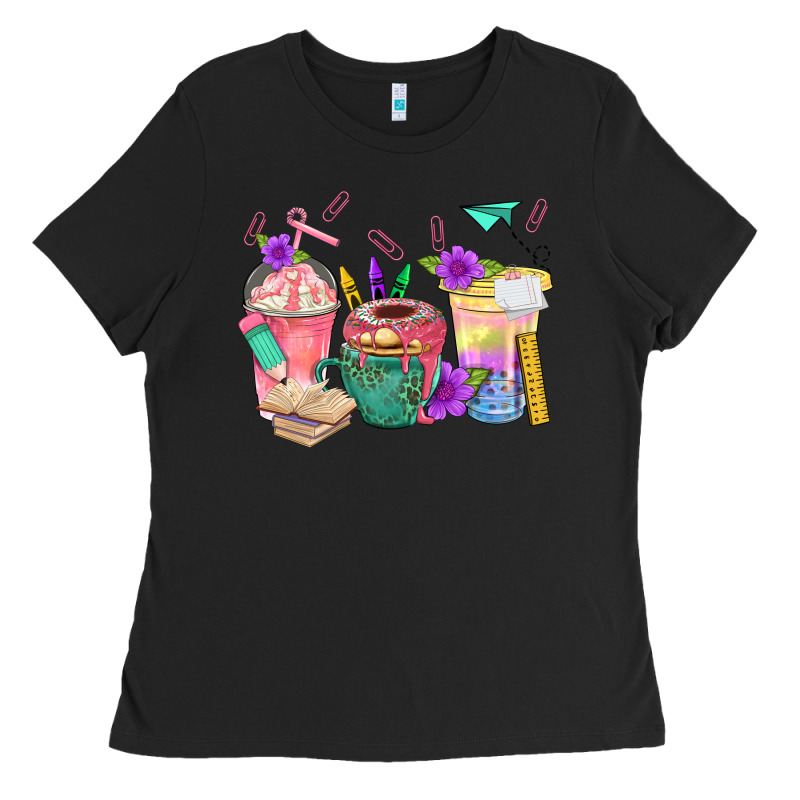 School Girl Coffee Cup Bbs Ladies Tee by BundleAndBundleShop | Teevron