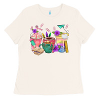 Bone School Girl Coffee Cup Bbs Ladies Tee - BundleAndBundleShop