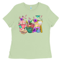 Matcha School Girl Coffee Cup Bbs Ladies Tee - BundleAndBundleShop
