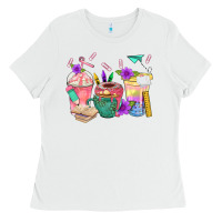 White School Girl Coffee Cup Bbs Ladies Tee - BundleAndBundleShop