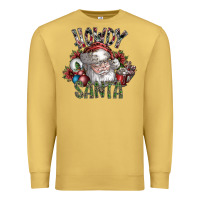 Antique Gold howdy santa Premium Sweatshirt - SublimationCraftShop
