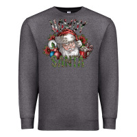 Charcoal Heather howdy santa Premium Sweatshirt - SublimationCraftShop