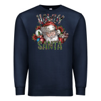 Navy howdy santa Premium Sweatshirt - SublimationCraftShop