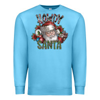 Ocean Blue howdy santa Premium Sweatshirt - SublimationCraftShop