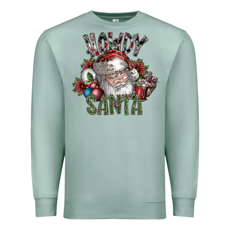 Howdy Santa Premium Sweatshirt by SublimationCraftShop | Teevron
