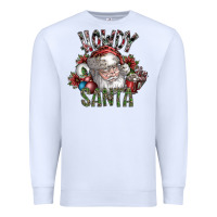 White howdy santa Premium Sweatshirt - SublimationCraftShop