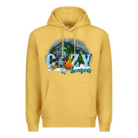 Antique Gold cozy season Premium Hoodie - FaDigitalArtStudio