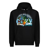 Black cozy season Premium Hoodie - FaDigitalArtStudio