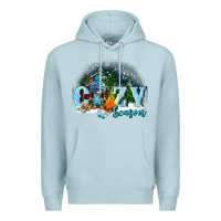 Blue Mist cozy season Premium Hoodie - FaDigitalArtStudio