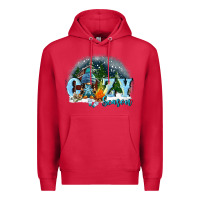 Cardinal cozy season Premium Hoodie - FaDigitalArtStudio