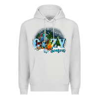 Dove Grey cozy season Premium Hoodie - FaDigitalArtStudio