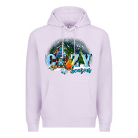 Lilac cozy season Premium Hoodie - FaDigitalArtStudio