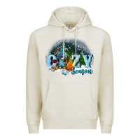 Oatmeal Heather cozy season Premium Hoodie - FaDigitalArtStudio