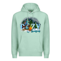 Seafoam cozy season Premium Hoodie - FaDigitalArtStudio