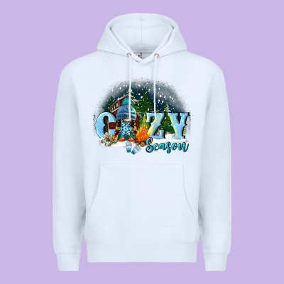 Cozy Season Premium Hoodie Designed By Fadigitalartstudio
