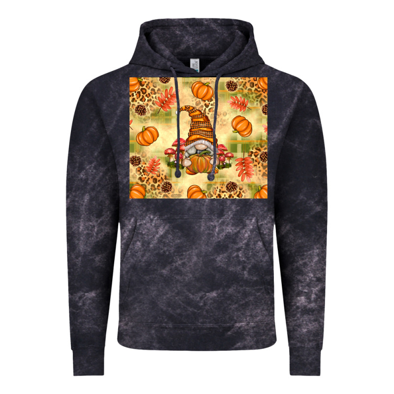 Fall Pumpkins And Gnome With Leopard Vintage Hoodie by texasbilliewilder | Teevron