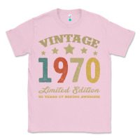 Bubblegum Pink Vintage 1970 Limited Edition 50 Years Of Being Awesome Classic Tee - Bettercallsaul