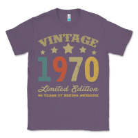 Lavender Vintage 1970 Limited Edition 50 Years Of Being Awesome Classic Tee - Bettercallsaul