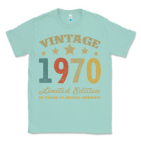Seafoam Vintage 1970 Limited Edition 50 Years Of Being Awesome Classic Tee - Bettercallsaul