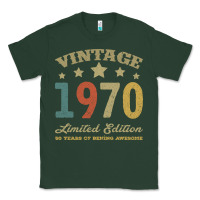 Sports Green Vintage 1970 Limited Edition 50 Years Of Being Awesome Classic Tee - Bettercallsaul