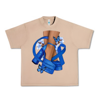 Burro Colon Cancer diva blue ribbon Urban Heavy Tee - NancyCooperArtShop