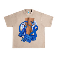 French Oak Colon Cancer diva blue ribbon Urban Heavy Tee - NancyCooperArtShop
