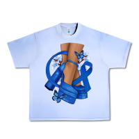 Grape Ice Colon Cancer diva blue ribbon Urban Heavy Tee - NancyCooperArtShop
