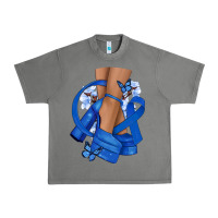 Tornado Colon Cancer diva blue ribbon Urban Heavy Tee - NancyCooperArtShop